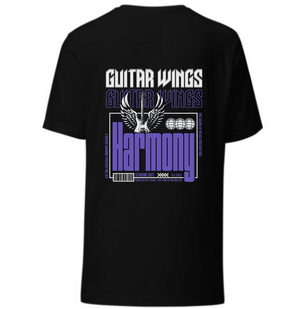 " Guitar Wings " | Unisex Pure Cotton T-Shirt